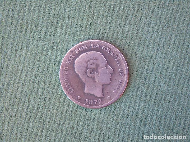 Monedas de Espa&ntilde;a: 5 CENTIMOS  ALFONSO XII ESPA&Ntilde;A 1877 - Foto 1