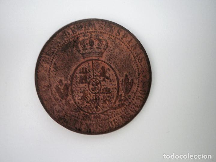 Monedas de Espa&ntilde;a: Dos centimos y medio de escudo Isabel II - Foto 1