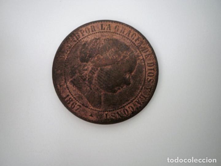 Monedas de Espa&ntilde;a: Dos centimos y medio de escudo Isabel II - Foto 2