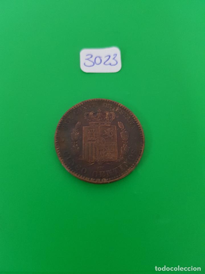 Monedas de Espa&ntilde;a: BONITOS CINCO CENTIMOS DE ALFONSO XII. 1877 - Foto 3