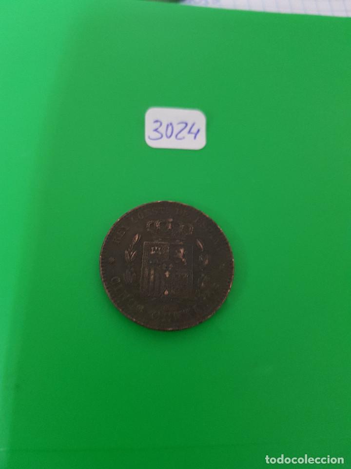 Monedas de Espa&ntilde;a: BONITOS CINCO CENTIMOS DE ALFONSO XII. 1879 - Foto 2
