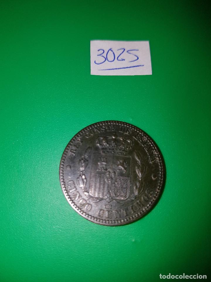 Monedas de Espa&ntilde;a: BONITOS CINCO CENTIMOS DE ALFONSO XII. 1878 - Foto 2