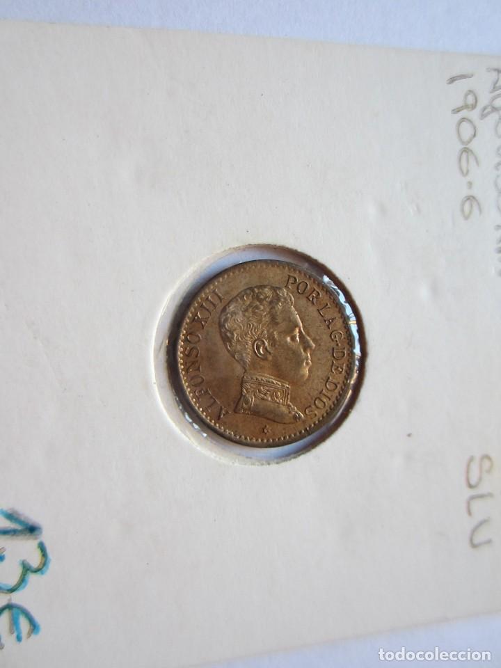 Monedas de Espa&ntilde;a: moneda de 1 c&eacute;ntimo de 1906*6 de Alfonso XIII SC - Foto 1