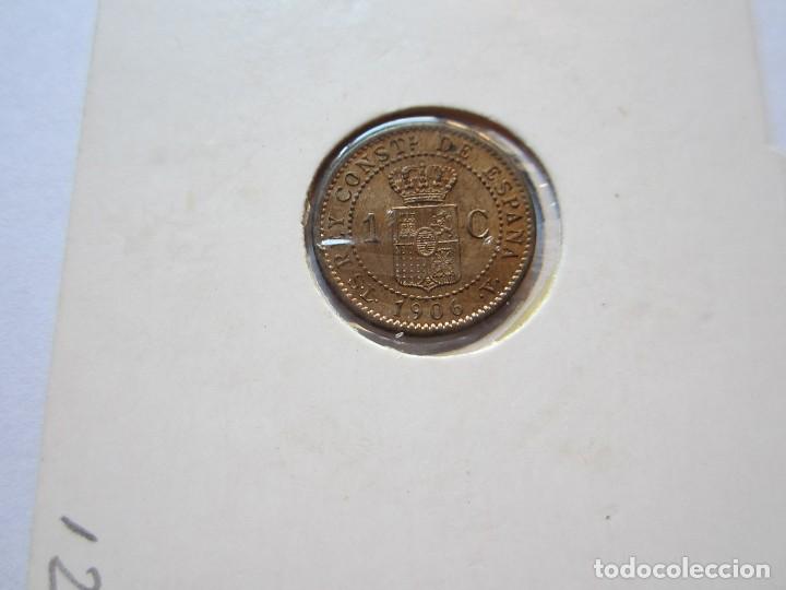 Monedas de Espa&ntilde;a: moneda de 1 c&eacute;ntimo de 1906*6 de Alfonso XIII SC - Foto 2