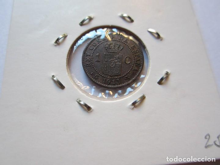 Monedas de Espa&ntilde;a: moneda de 1 c&eacute;ntimo de 1913*3 de Afonso XIII SC- - Foto 2