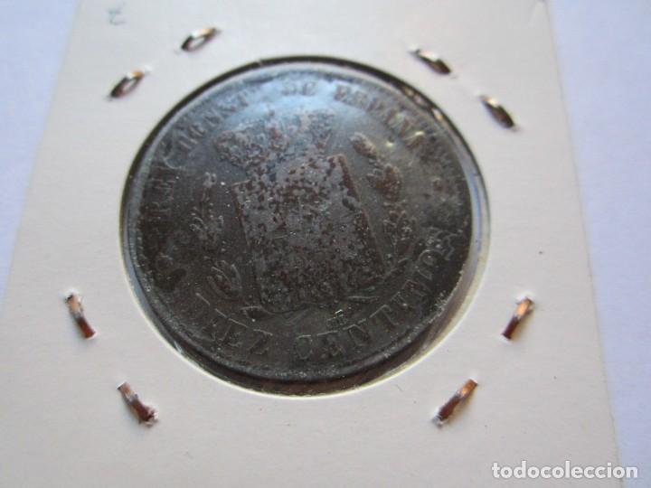 Monedas de Espa&ntilde;a: moneda de 10 c&eacute;ntimos de Alfonso XII 1879 MBC - Foto 2