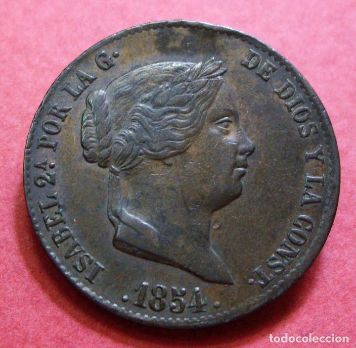 Monedas de Espa&ntilde;a: ISABEL II - 25 CENTIMOS DE REAL SEGOVIA 1854 - Foto 1