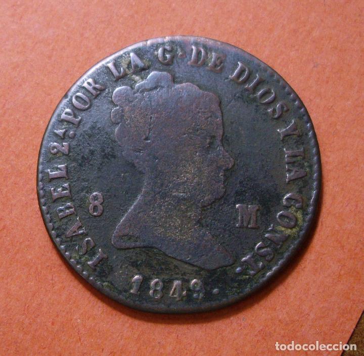 Monedas de Espa&ntilde;a: ISABEL II - 8 MARAVEDIS 1849 JUBIA - Foto 1