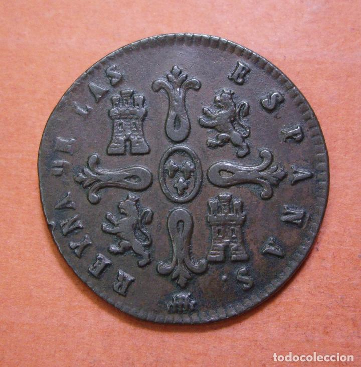 Monedas de Espa&ntilde;a: ISABEL II - 8 MARAVEDIS 1842 SEGOVIA - Foto 2