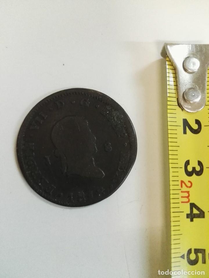 Monedas de España: Moneda de Fernando VII de 1818 J8