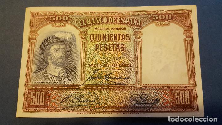 Coins of Spain: 500 Pesetas Juan Sebasti&aacute;n de Elcano. A&ntilde;o 1931. EBC