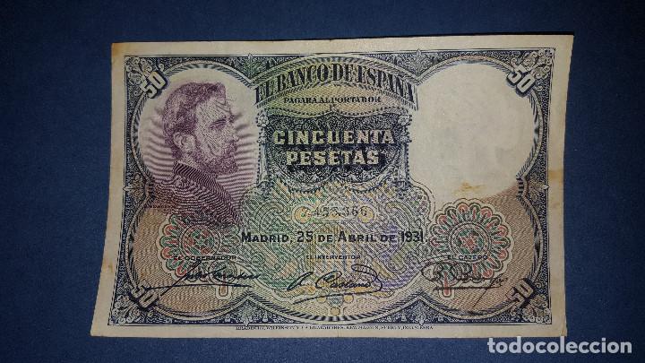 Monedas de Espa&ntilde;a: 50 Pesetas 1931. BC - Foto 1