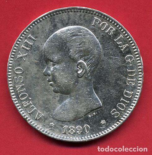 5 pesetas 1890 valor