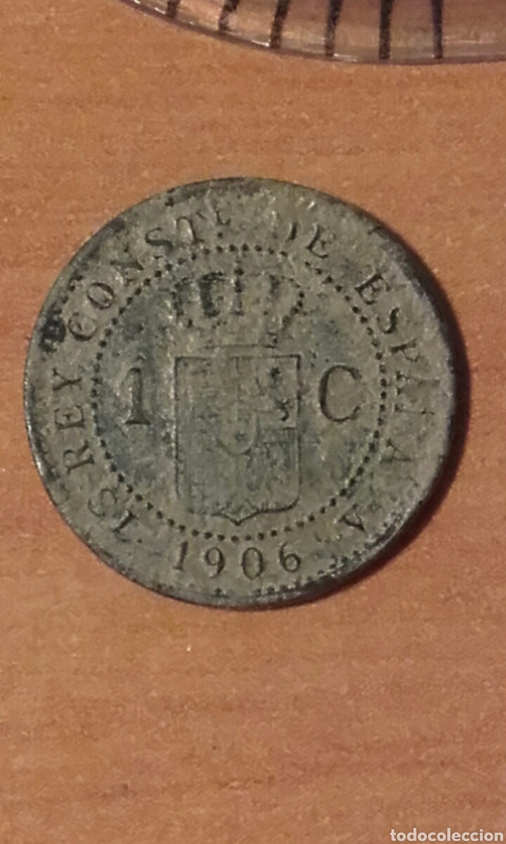 Monedas de Espa&ntilde;a: Moneda 1291 Alfonso XIII 1906 1 c&eacute;ntimo - - Foto 1