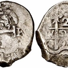Monedas de España: 1699. CARLOS II. POTOSÍ. F. 2 REALES. 7,35 G. DOBLE FECHA Y TRIPLE ENSAYADOR. MUY RARA. EBC-. Lote 107224247
