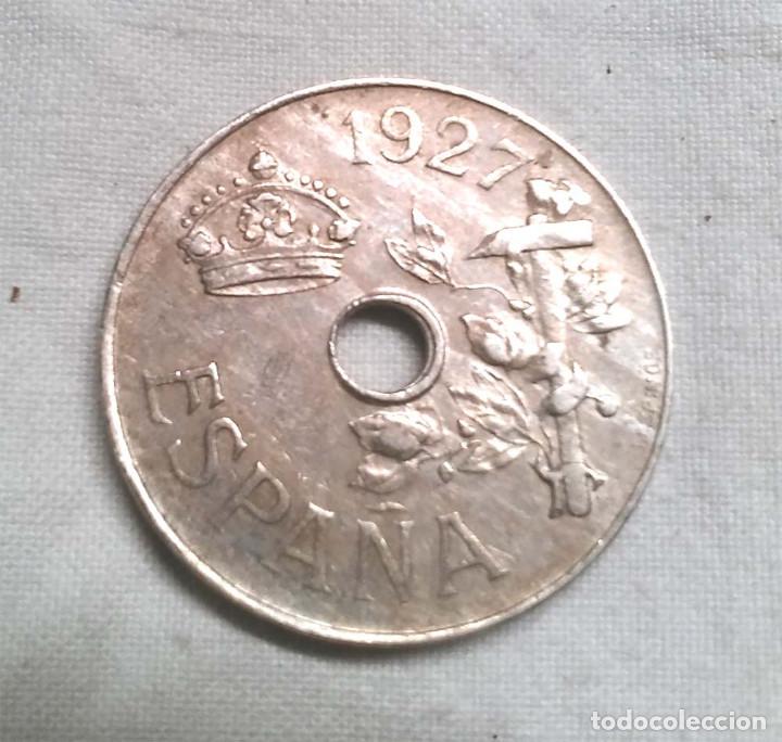 Monedas de Espa&ntilde;a: Moneda 25 C&eacute;ntimos Alfonso XIII A&ntilde;o 1927 - Foto 1