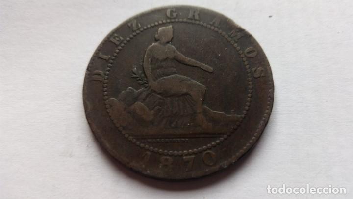 Monedas de Espa&ntilde;a: MONEDA 10 CENTIMOS 1870 - Foto 1