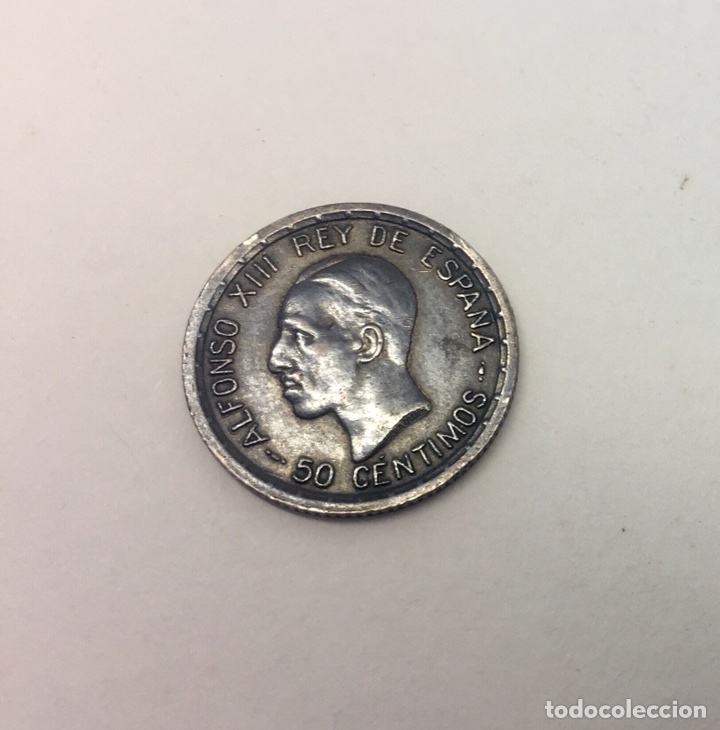 Moedas de Espanha: 50 c&eacute;ntimos de Alfonso XIII en plata - 1926