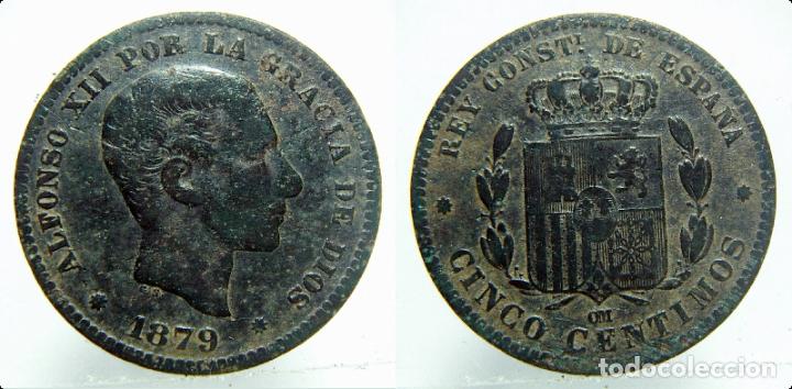 Monedas de Espa&ntilde;a: MONEDA DE ALFONSO XII. 5 C&Eacute;NTIMOS. 1879. - Foto 1