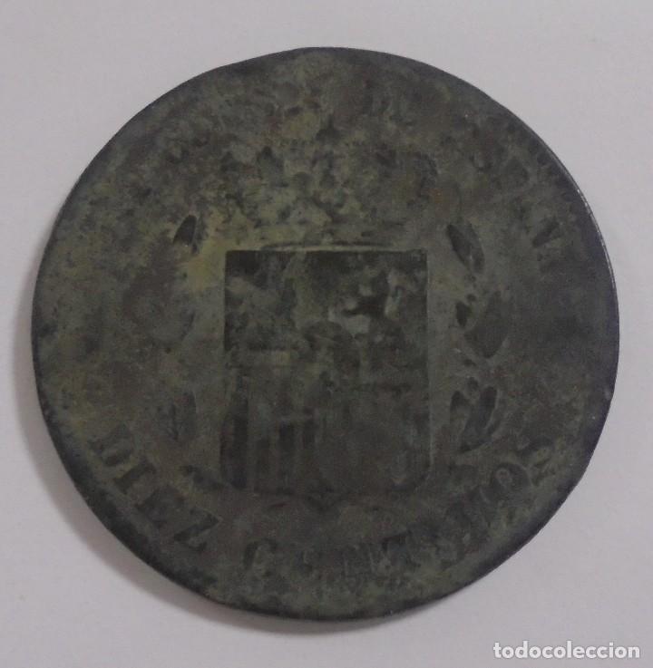 Monedas de Espa&ntilde;a: MONEDA. 10 CENTIMOS. 1877. ALFONSO XII. VER - Foto 2