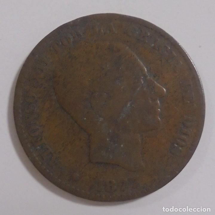 Monedas de Espa&ntilde;a: MONEDA. 10 CENTIMOS. 1877. ALFONSO XII. VER - Foto 1