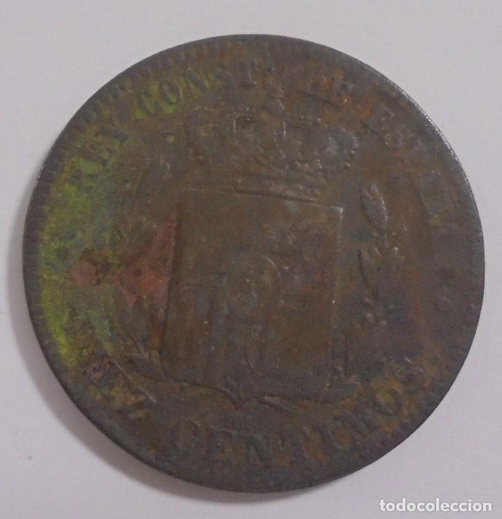 Monedas de Espa&ntilde;a: MONEDA. 10 CENTIMOS. 1877. ALFONSO XII. VER - Foto 2