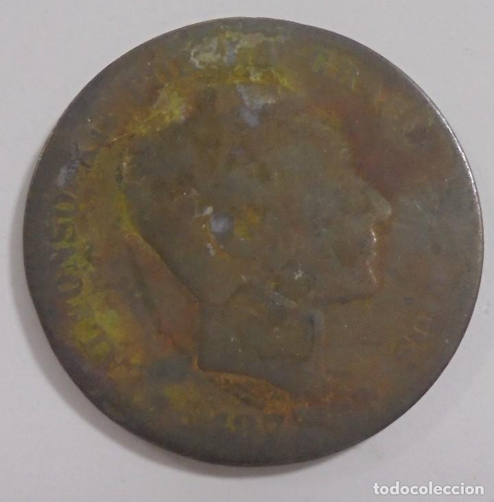 Monedas de Espa&ntilde;a: MONEDA. 10 CENTIMOS. 1877. ALFONSO XII. VER - Foto 1