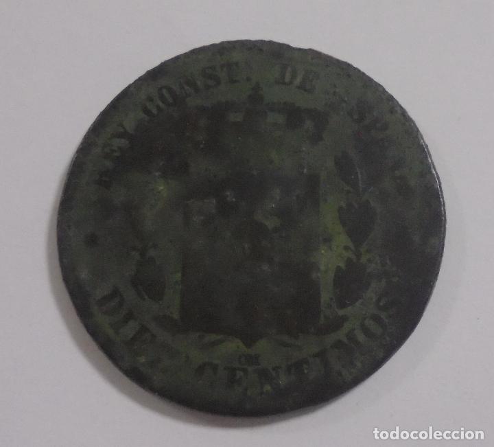 Monedas de Espa&ntilde;a: MONEDA. 10 CENTIMOS. 1878. ALFONSO XII. VER - Foto 2