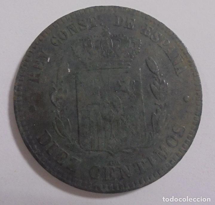 Monedas de Espa&ntilde;a: MONEDA. 10 CENTIMOS. 1878. ALFONSO XII. VER - Foto 2