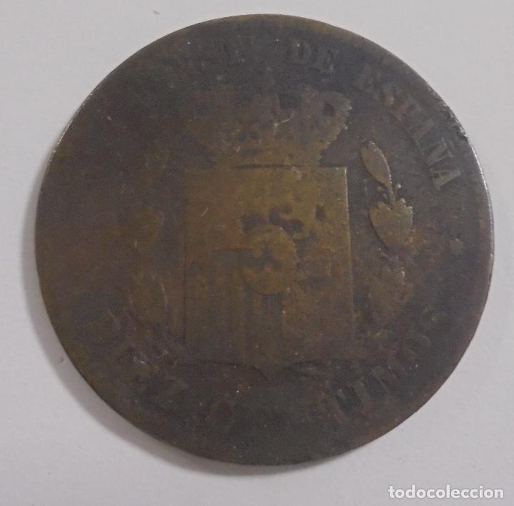 Monedas de Espa&ntilde;a: MONEDA. 10 CENTIMOS. 1878. ALFONSO XII. VER - Foto 2