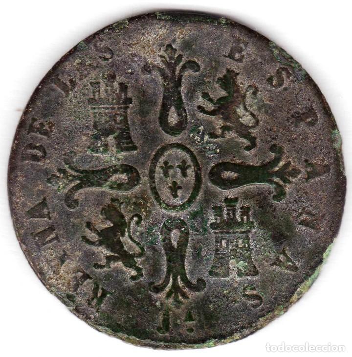 Monedas de Espa&ntilde;a: 1850 Isabel II - 8 Maravedis de Jubia.. - Foto 3