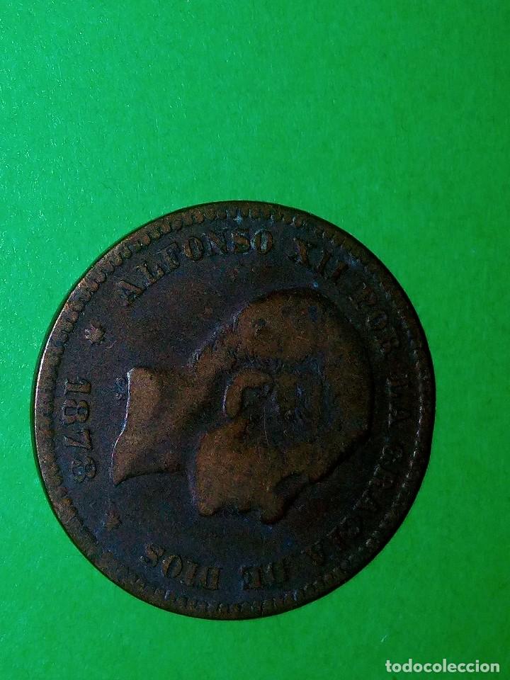 Monedas de Espa&ntilde;a: 5 centimos Alfonso XII 1878 - Foto 1