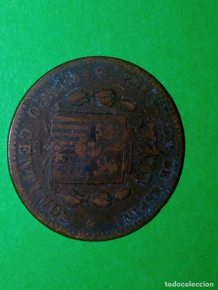 Monedas de Espa&ntilde;a: 5 centimos Alfonso XII 1878 - Foto 4
