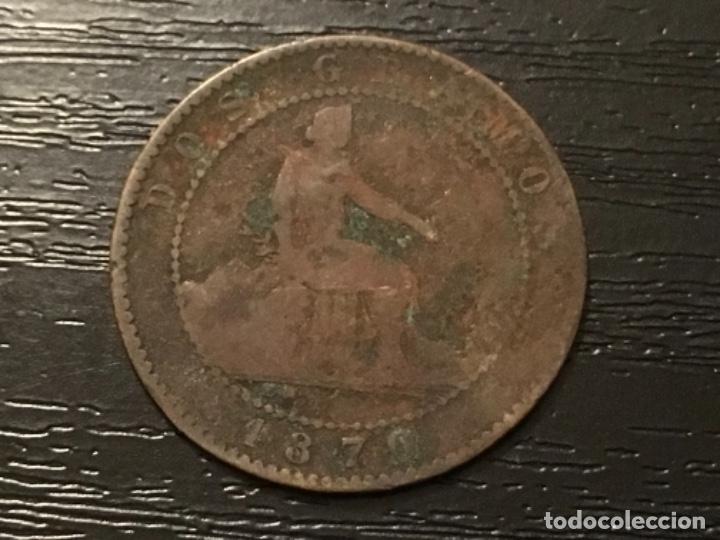 Monedas de Espa&ntilde;a: Moneda 2 c&eacute;ntimos Espa&ntilde;a 1870 - Foto 1