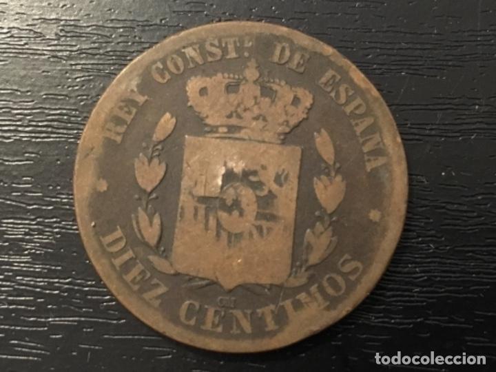 Monedas de Espa&ntilde;a: Moneda 10 c&eacute;ntimos Espa&ntilde;a Alfonso XII 1879 - Foto 2