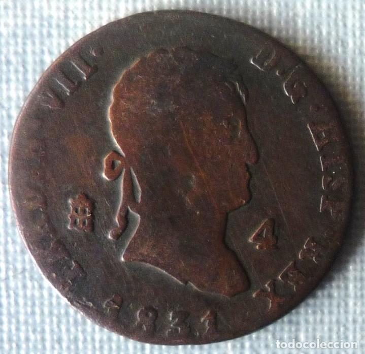 Monedas de Espa&ntilde;a: MONEDA DE 4 MARAVEDIS DE 1831 - Foto 1
