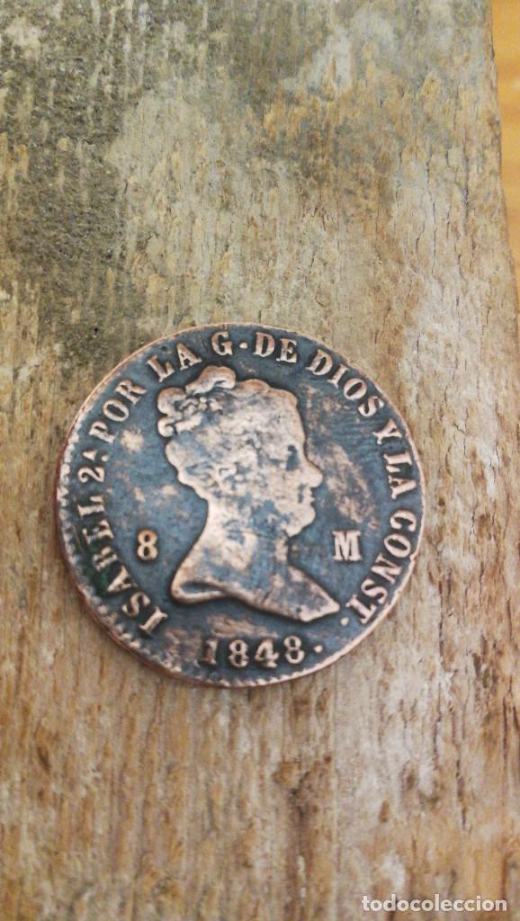 Monedas de Espa&ntilde;a: 8 MARAVEDIES DE ISABEL II , CECA JUBIA, 1848. - Foto 1