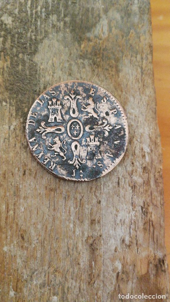 Monedas de Espa&ntilde;a: 8 MARAVEDIES DE ISABEL II , CECA JUBIA, 1848. - Foto 3