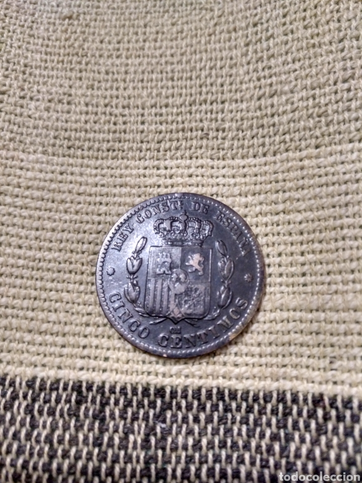 Monedas de Espa&ntilde;a: JD- Bonitos 5 c&eacute;ntimos 1879 Alfonso XII - Foto 2