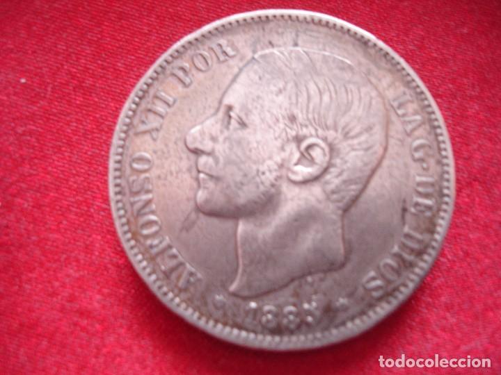 Monedas de Espa&ntilde;a: 5 PESETAS ALFONSO XII 1885 - Foto 1