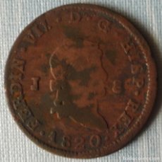 Monedas de España: MONEDA DE 8 MARAVEDIS DE 1820. Lote 120231547
