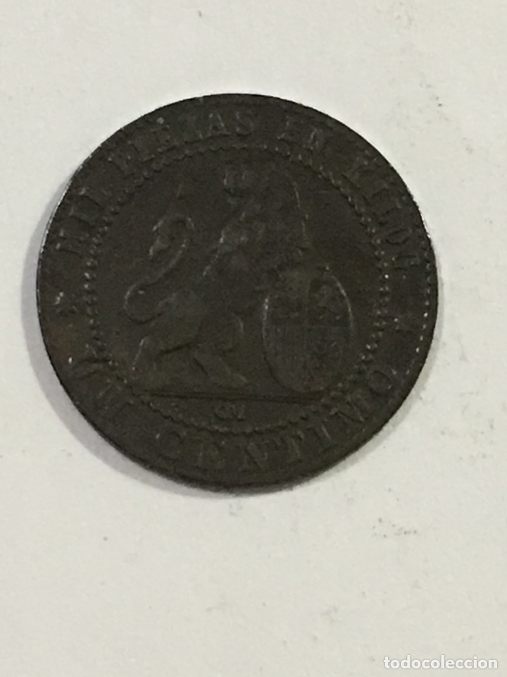 Monedas de Espa&ntilde;a: 1 c&eacute;ntimo 1870 gobierno provisional - Foto 3