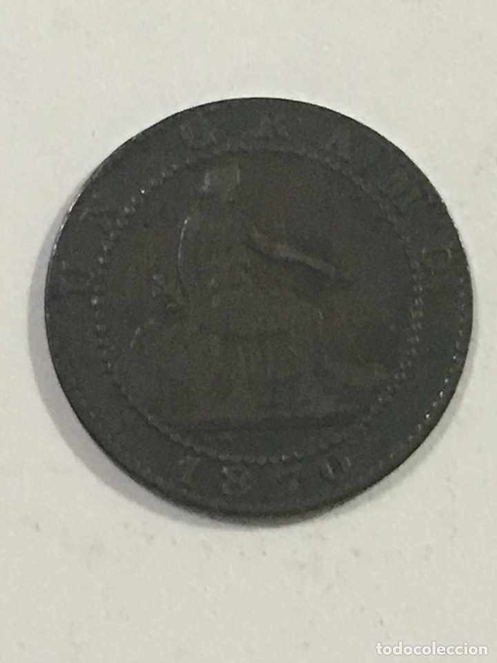 Monedas de Espa&ntilde;a: 1 c&eacute;ntimo 1870 gobierno provisional - Foto 4