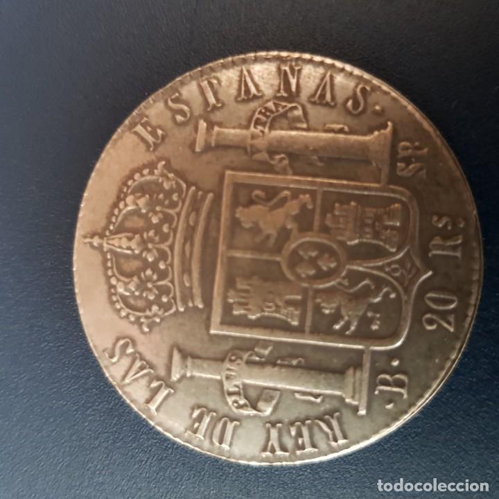 Monedas de Espa&ntilde;a: FERNANDO VII 1823 20 R. - Foto 2