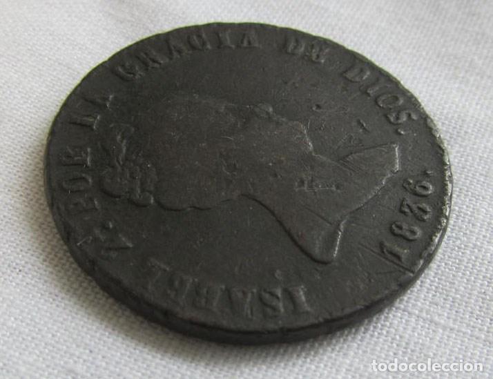 Monedas de Espa&ntilde;a: Isabel II, 1836, 8 maravedis - Foto 2