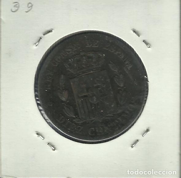 Monedas de Espa&ntilde;a: ALFONSO XII 10 CENTIMOS CU 1879 - Foto 2