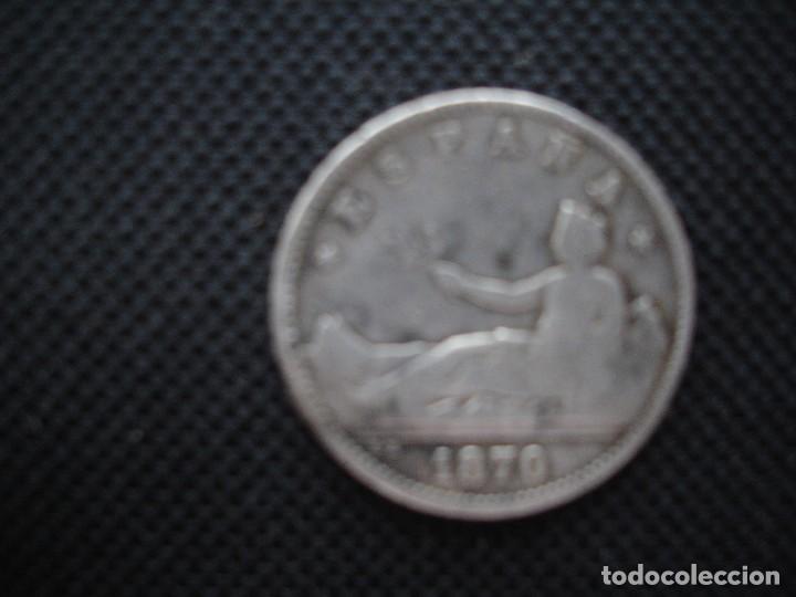 Monedas de Espa&ntilde;a: 1 PESETA 1870 - Foto 2