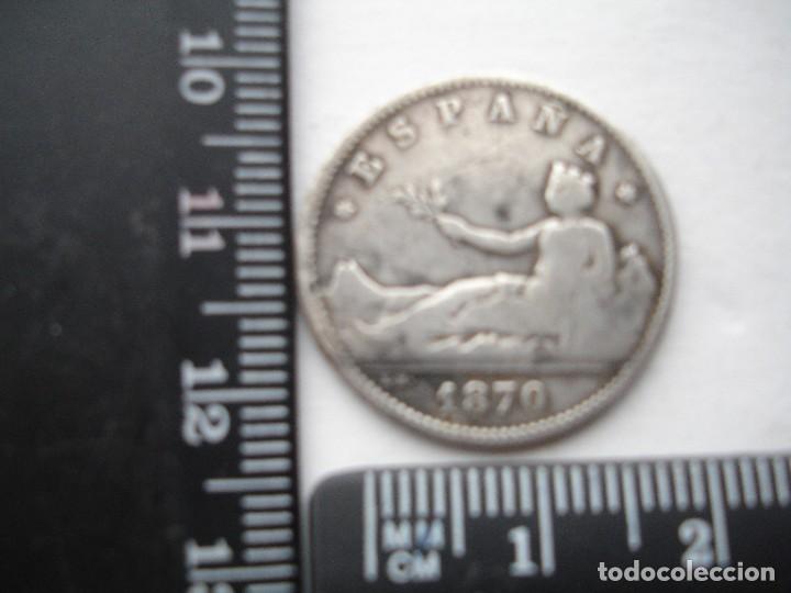 Monedas de Espa&ntilde;a: 1 PESETA 1870 - Foto 3
