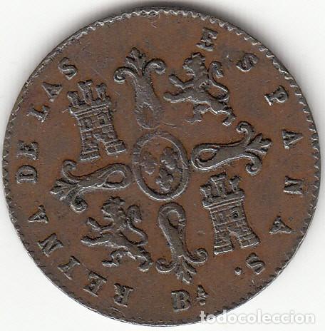 Monedas de Espa&ntilde;a: ISABEL II: 2 MARAVEDI 1858 BARCELONA - Foto 2