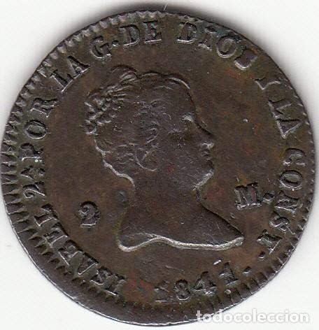 Monedas de Espa&ntilde;a: ISABEL II: 2 MARAVEDI 1841 SEGOVIA - Foto 1